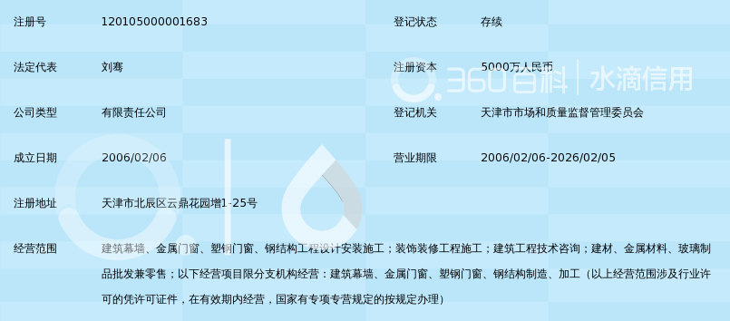 天津市鼎天幕墻裝飾工程_360百科 金屬門窗工程施工
