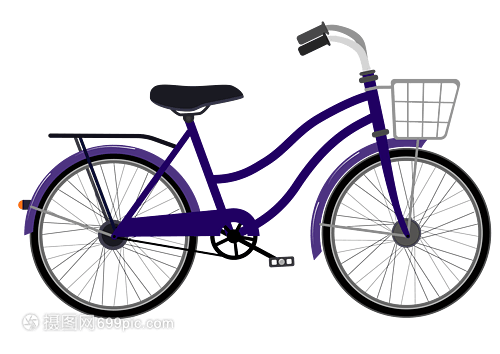 手繪卡通自行車(chē) 單車(chē)的矢量藝術(shù)世界